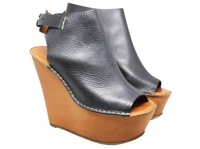 Autre Marque Cuñas de madera de DISEÑADOR CONTEMPORÁNEO Negro 