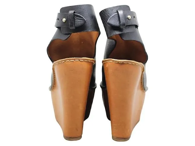 Autre Marque Cuñas de madera de DISEÑADOR CONTEMPORÁNEO Negro 