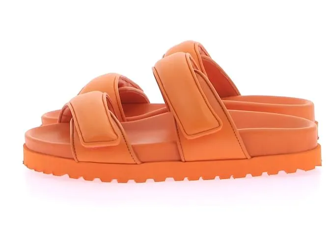 Autre Marque GIA X PERNILLE TEISBAEK Sandalias T.UE 36 Cuero Naranja 