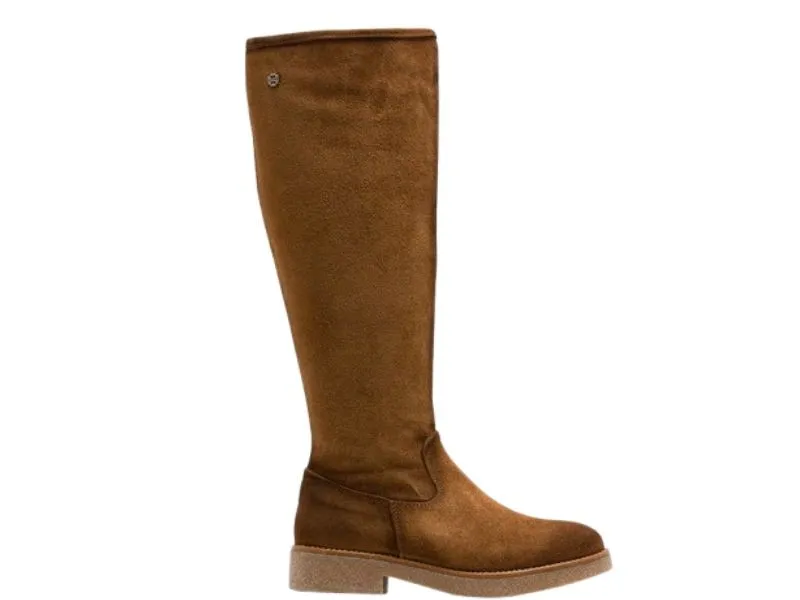 BOTA ALTA DUNA EN SERRAJE PORRONET COLOR CUERO 4602-020