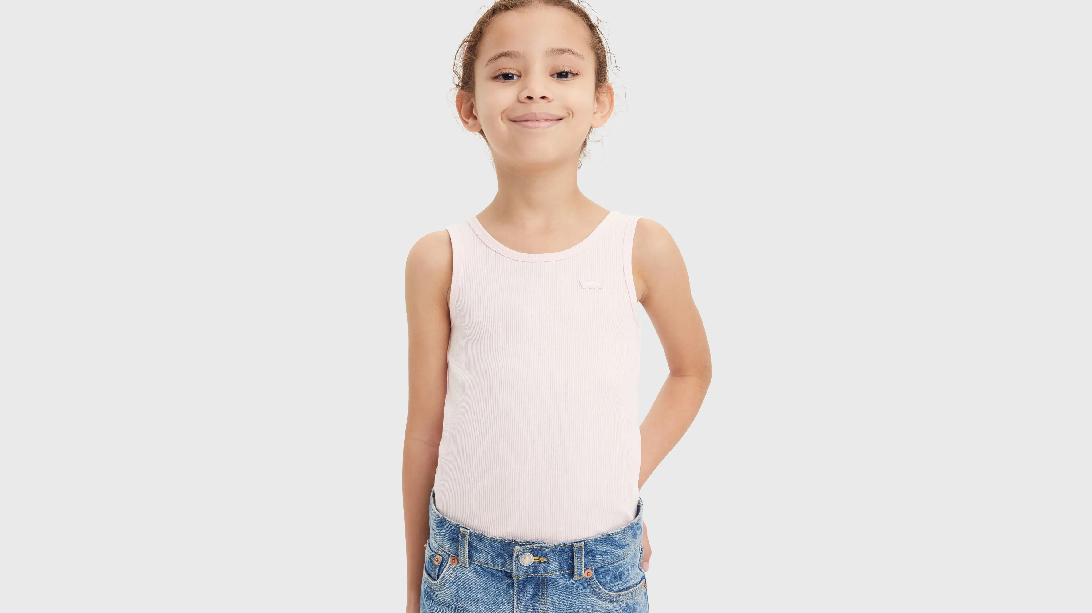Camiseta Infantil Sin Mangas Meet And Greet Ribbed