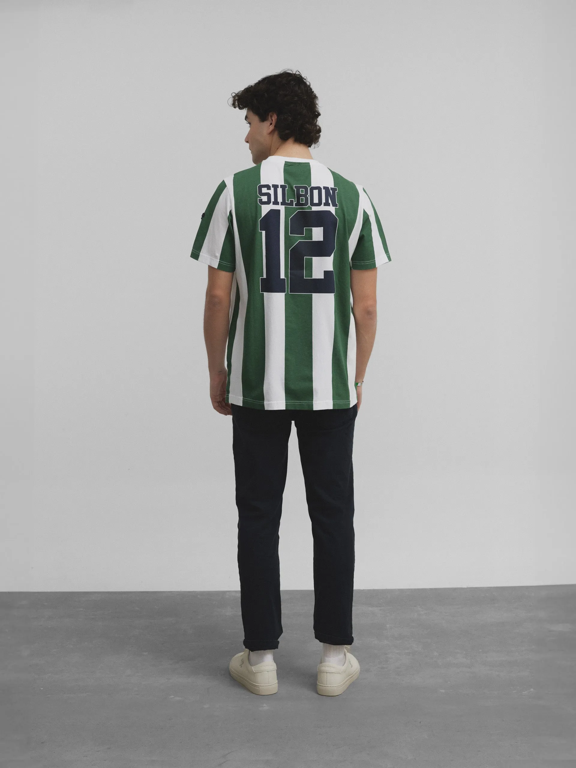 Camiseta rayas retro betis verde