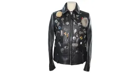 Coach Chaqueta negra con alfileres de Forever Racer Negro 