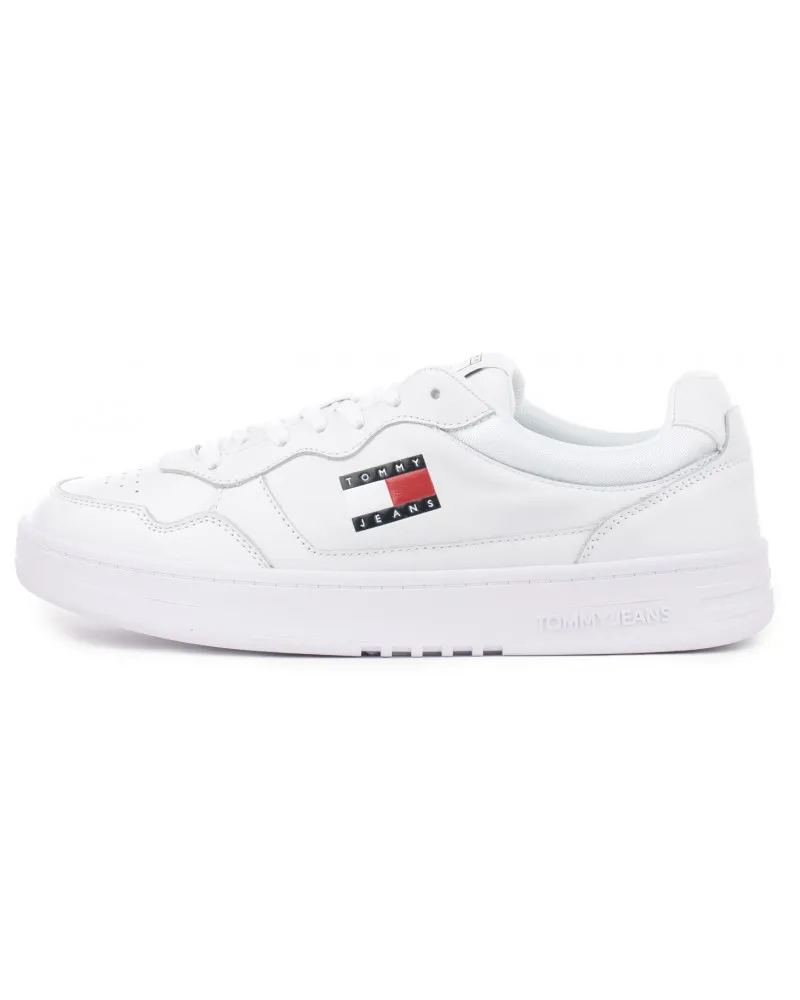 copy of Tommy Hilfiger - 1443 BLACK - Leather sneakers with preformed sole and logo