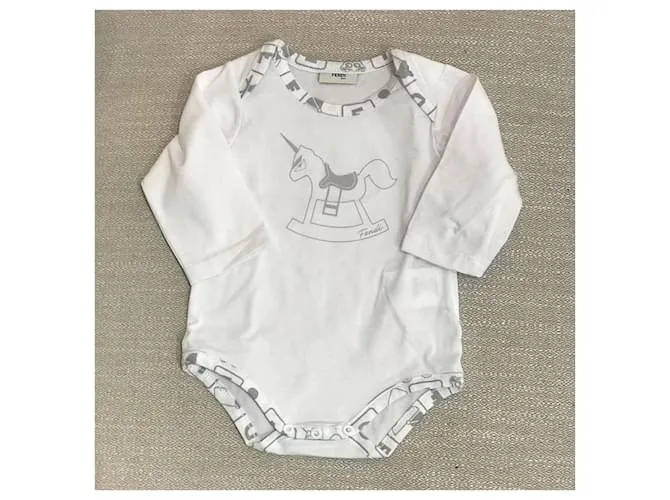 FENDI Trajes T.fr 2 y - jusqu'à 86cm de algodón Blanco 
