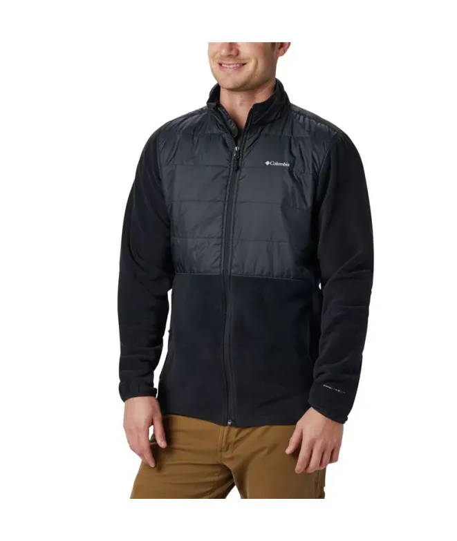 Forro Polar Columbia Montaña Basin Butte negro Hombre