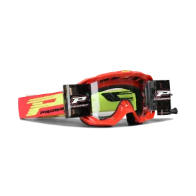 Gafas de Cross Progrip 3318 Vista Roll-Off XL Rojas