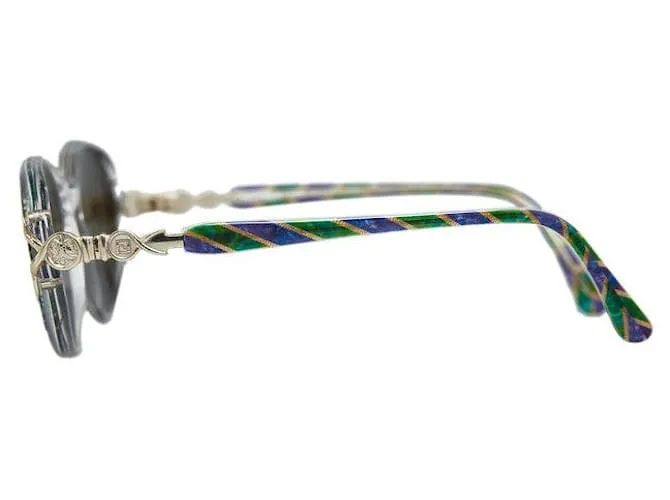 Gafas de sol de plástico Fendi 55□15 en muy buen estado Verde 
