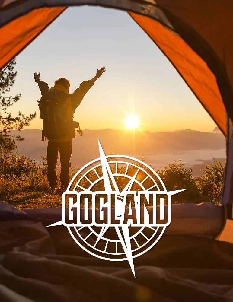 GOGLAND plegable Silla de camping Pack de 2 negro