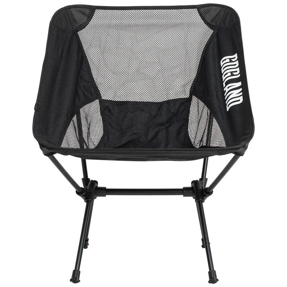 GOGLAND plegable Silla de camping Pack de 2 negro