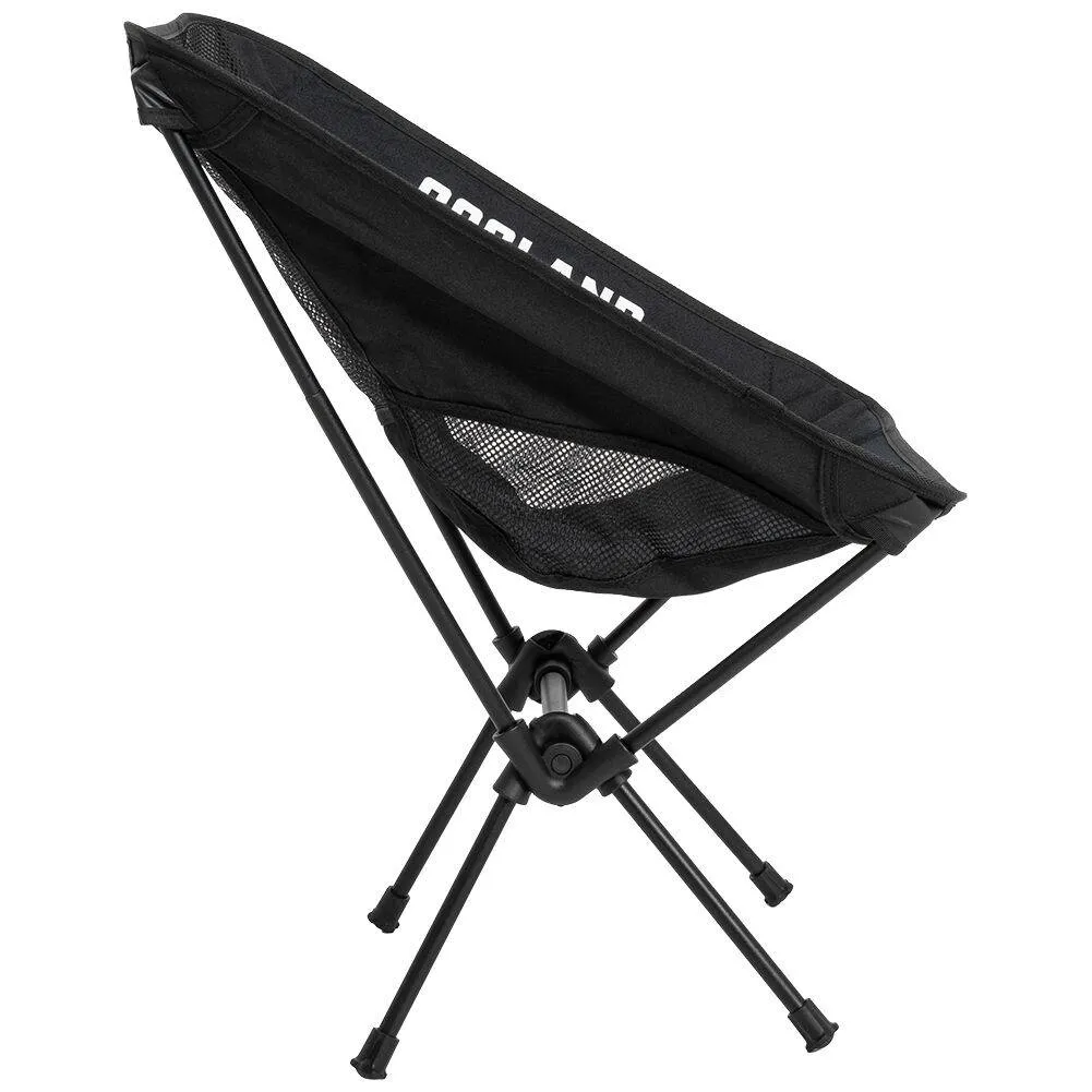 GOGLAND plegable Silla de camping Pack de 2 negro