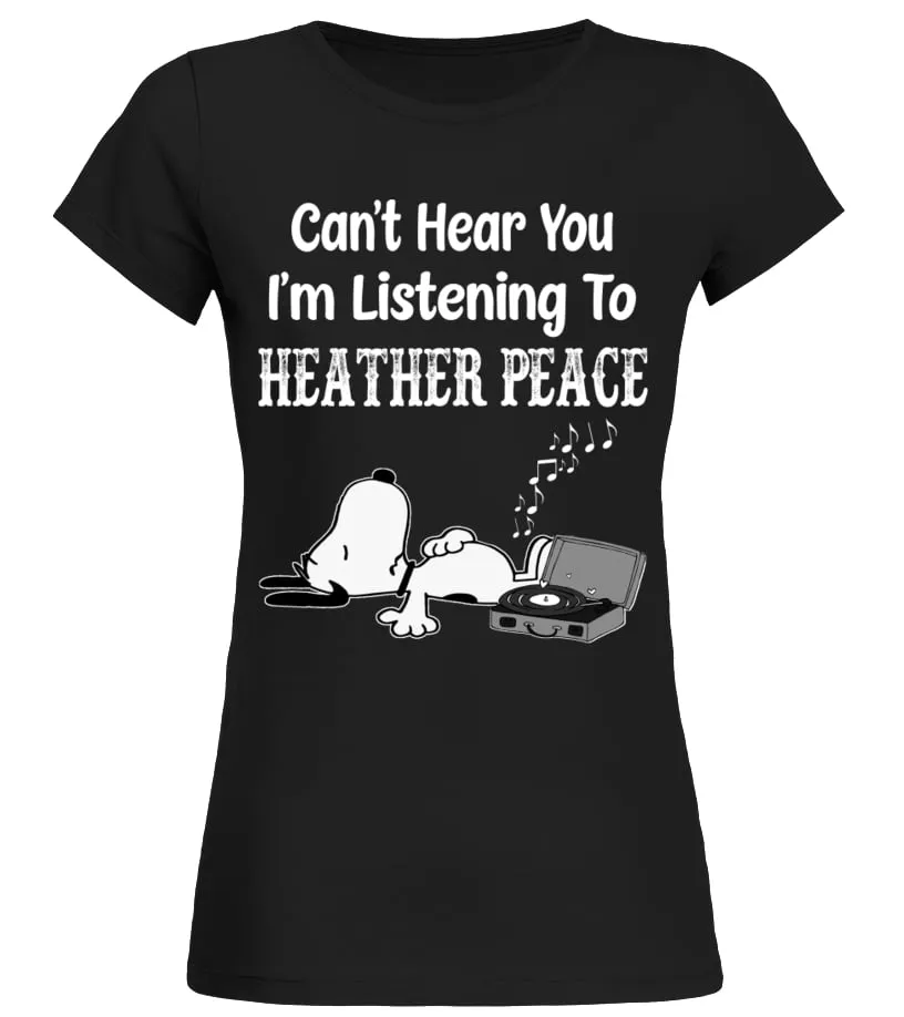 Hear Heather Peace Camiseta cuello redondo Mujer