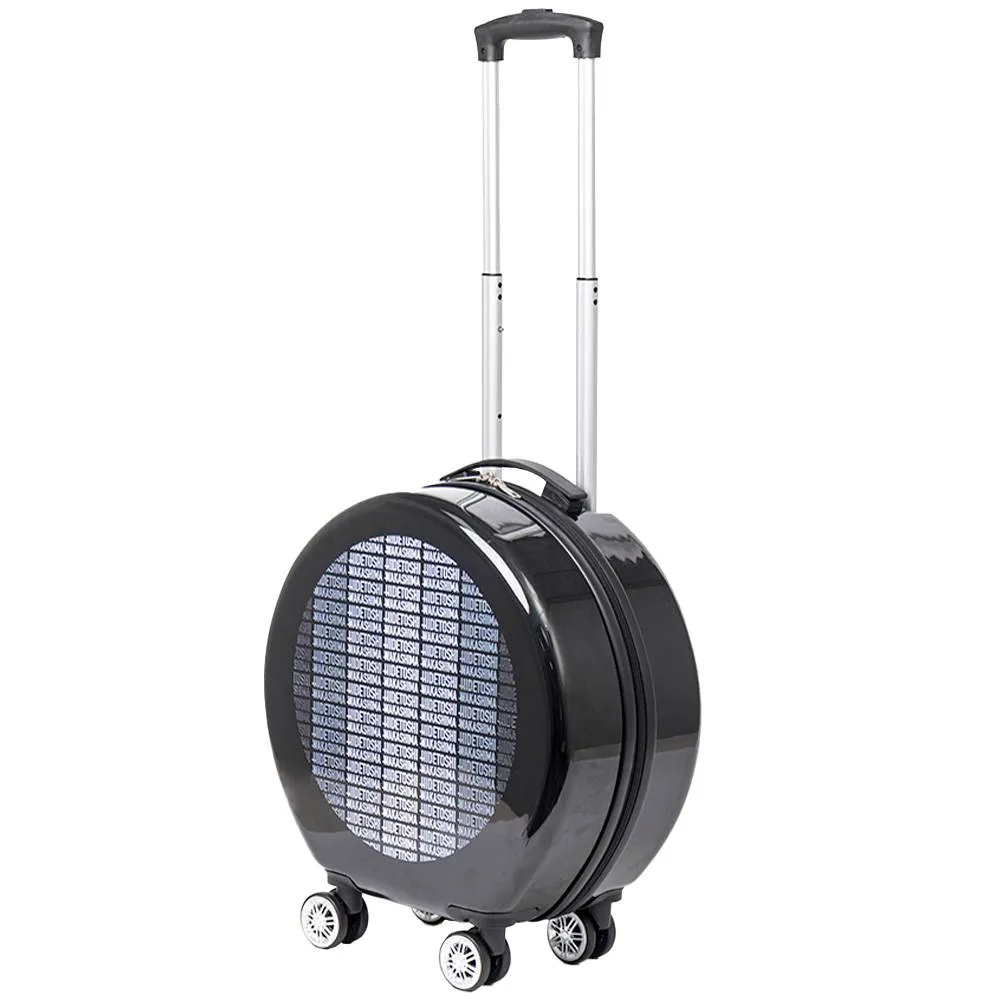 HIDETOSHI WAKASHIMA 18" Diseñador Maleta de cabina negro