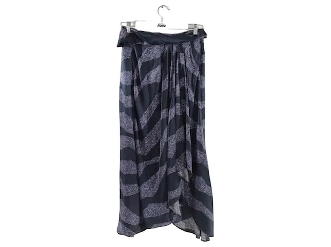 Isabel Marant falda de seda Azul 