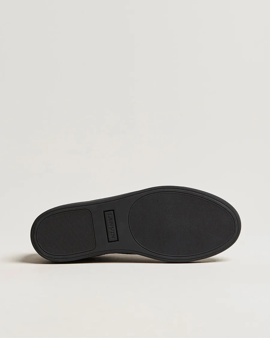 Lanvin Patent Cap Toe Sneaker Black/Black