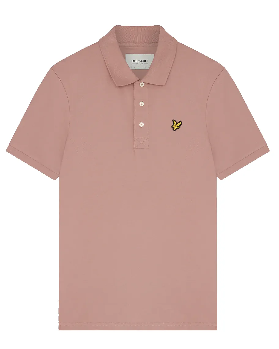 LYLE & SCOTT PLAIN POLO SHIRT HULTON PINK