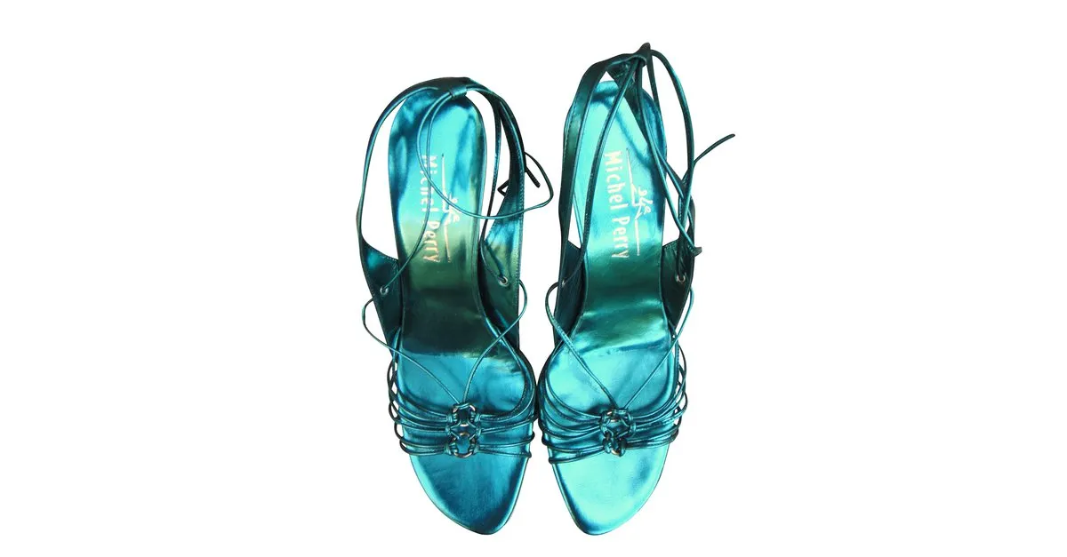 Michel Perry Sandalias Verde 