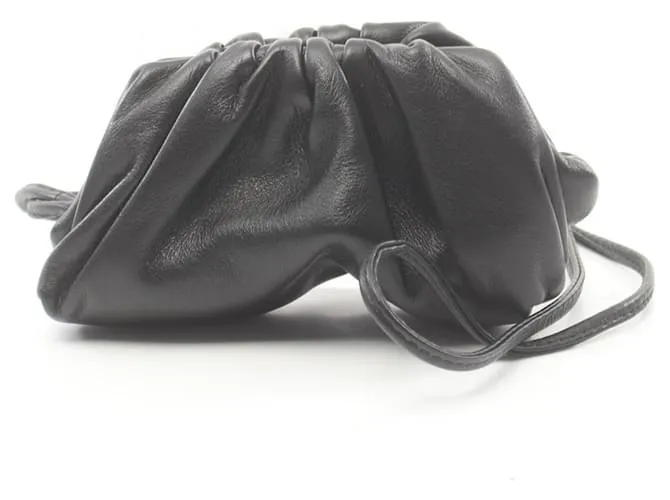Monedero de cuero negro Bottega Veneta 