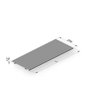 PERFIL TEJADILLO ALUMINIO BLANCO 6 M---GAVIOTA