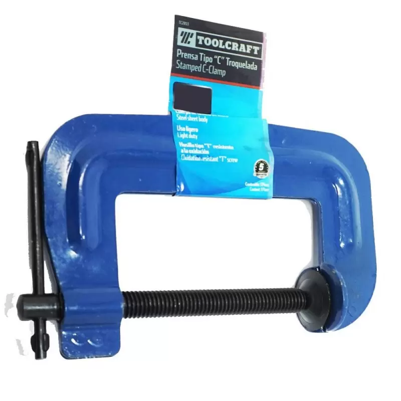 Prensa tipo c troquelada 3" TC2853 Toolcraft