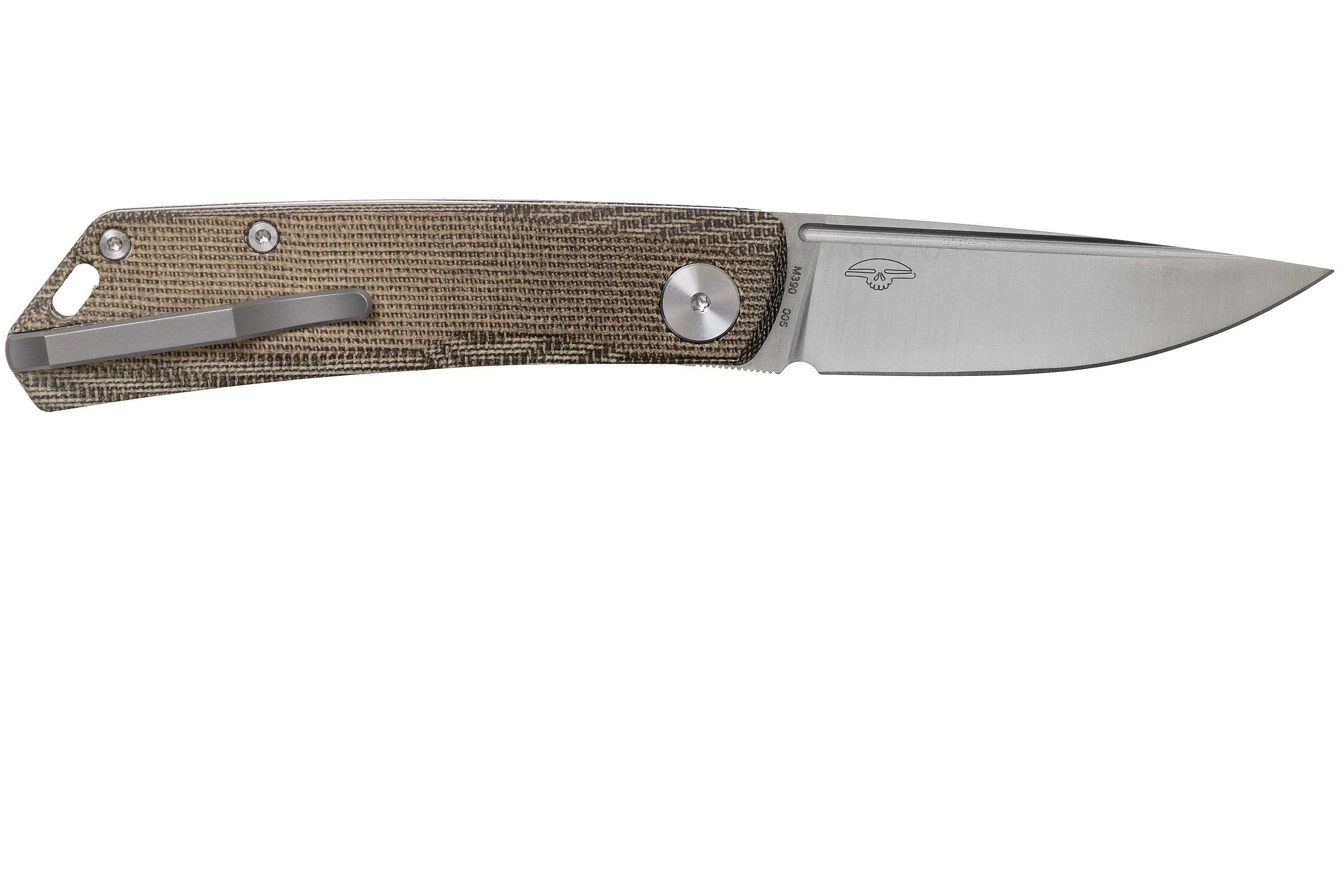 Real Steel Luna Premium II M390, Green Micarta 7006P Knivesandtools Exclusive navaja slipjoint