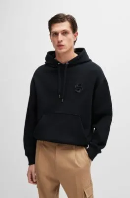 Sudadera con capucha oversize fit en algodón con monograma Double B
