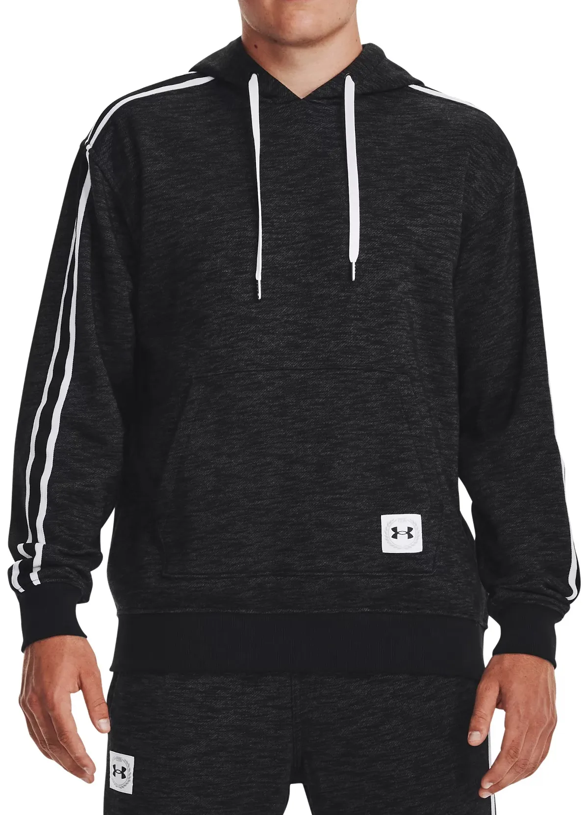 Sudadera con capucha Under Armour UA Essential Heritage Flc HD-BLK