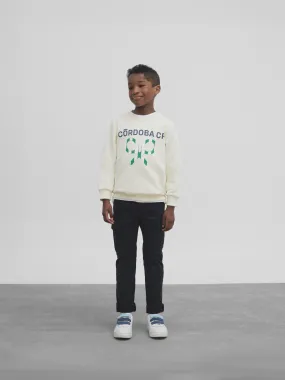 Sudadera kids cordoba cf crema