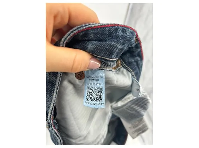 TOMMY HILFIGER Camiseta vaquera.fr 34 Algodón Azul 