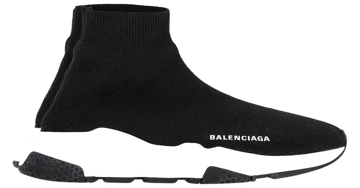 Zapatillas Balenciaga Speed en Poliéster Negro 